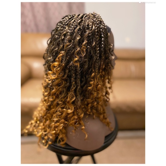 River box braid with curly ends. - Picture 5 of 7